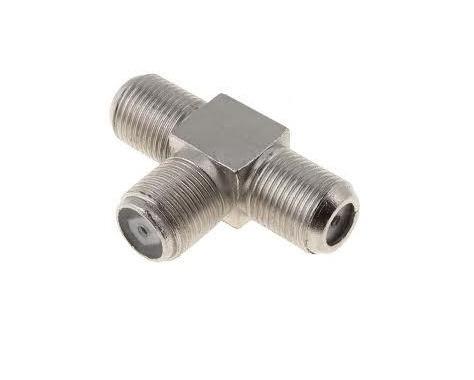 Соединитель кабеля тройник F мама